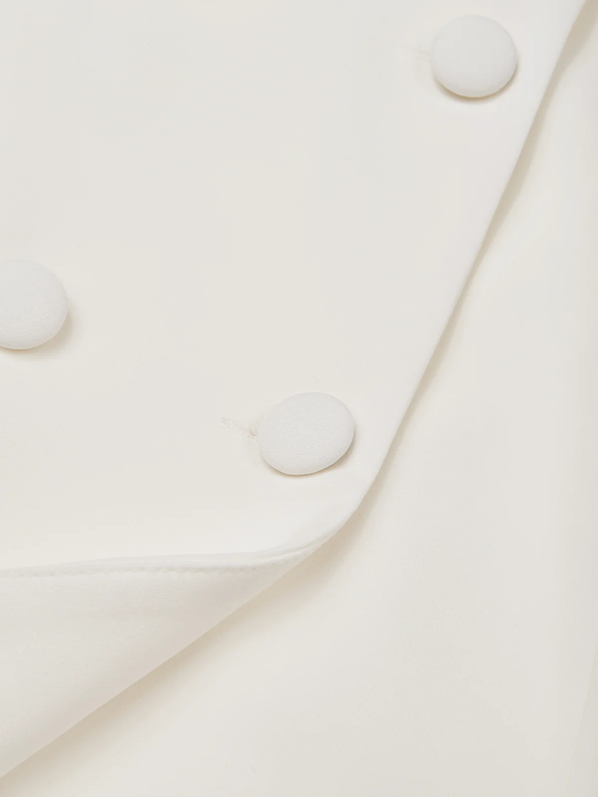 White Blazer V Neck Long Sleeve A-Line Mini Dress