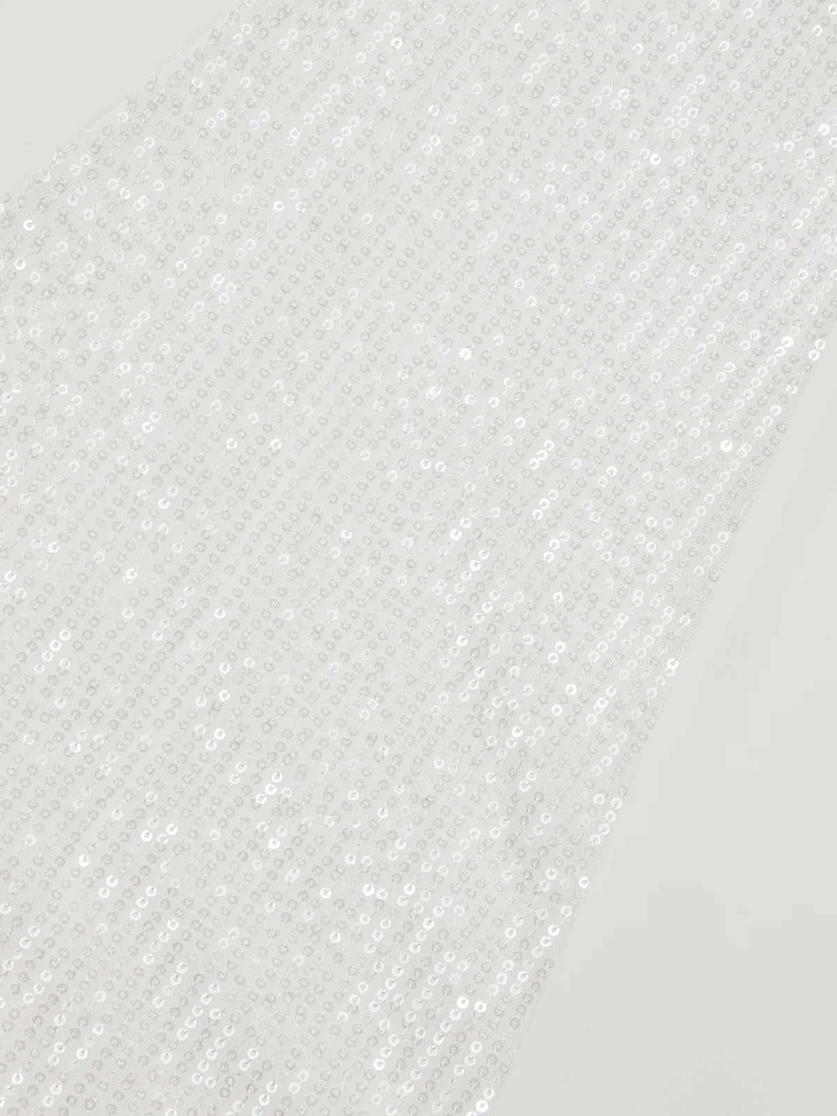 White Glitter Ruched Classic Sleeveless A-Line Midi Dress