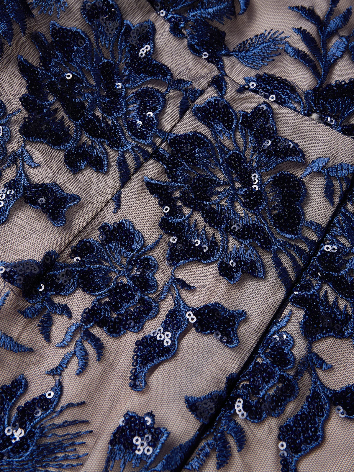 Purplish Blue Lace Off The Shoulder Half Sleeve Sheath Maxi Dress