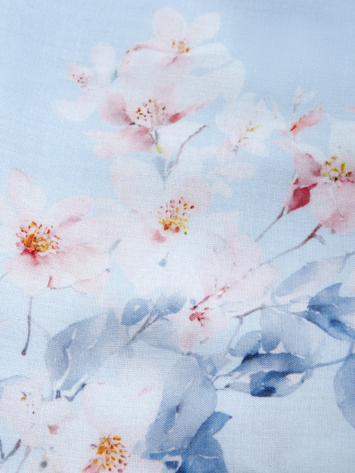 Light Blue Floral V Neck Sleeveless A-Line Maxi Dress