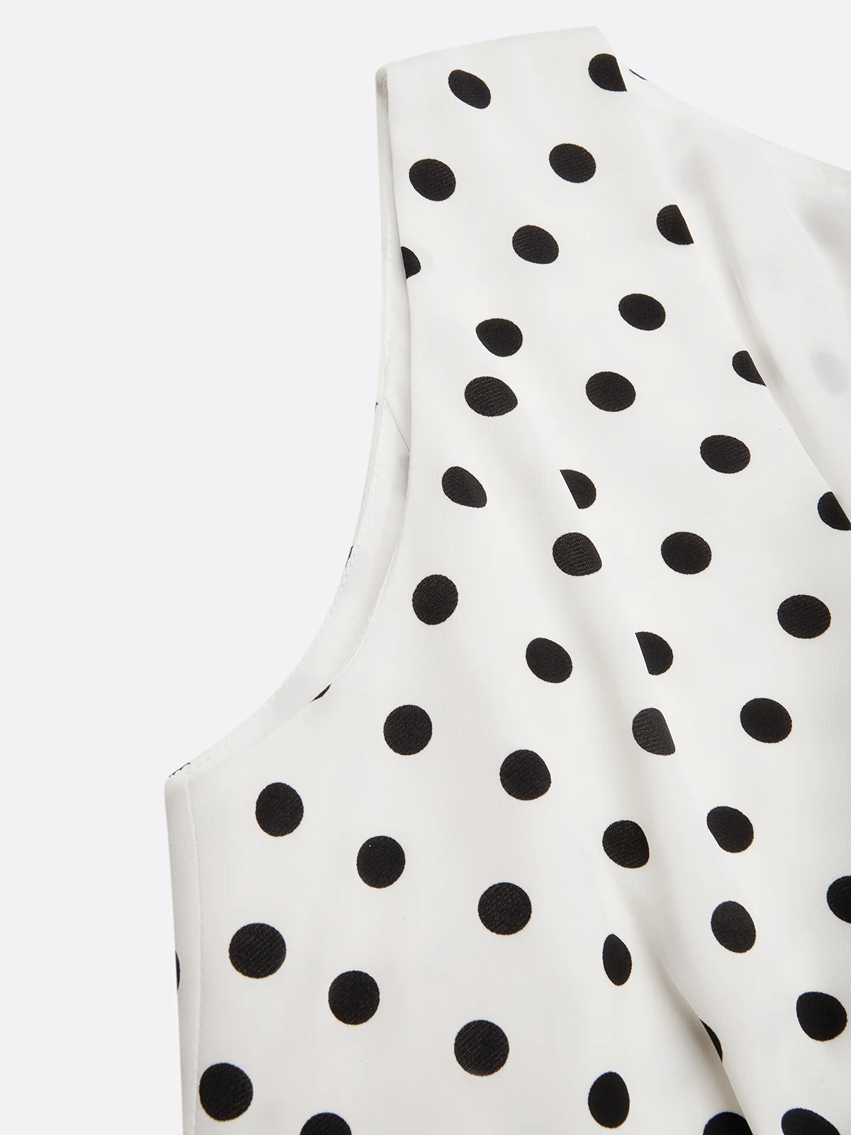 White Bow Classic V Neck Sleeveless Sheath Midi Dress