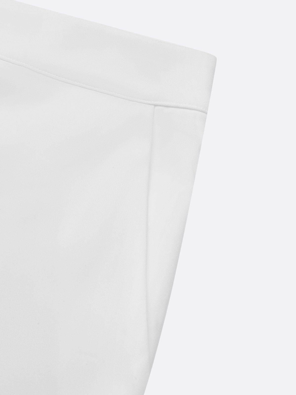 Women White Ruched One Shoulder Short Sleeve Regular Sleeve Dressy Top with Pants Two-Piece Set
