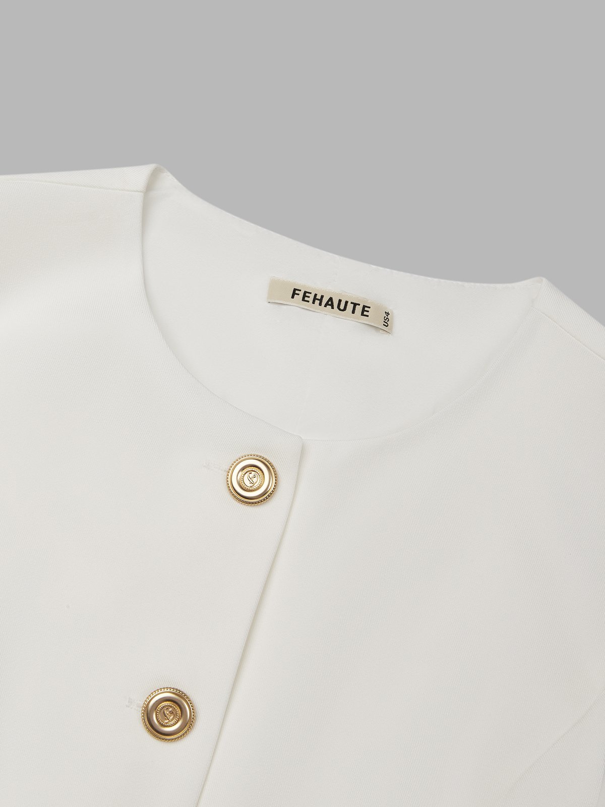 Women White Buckle Crew Neck Sleeveless Top With Pants Two-Piece Set