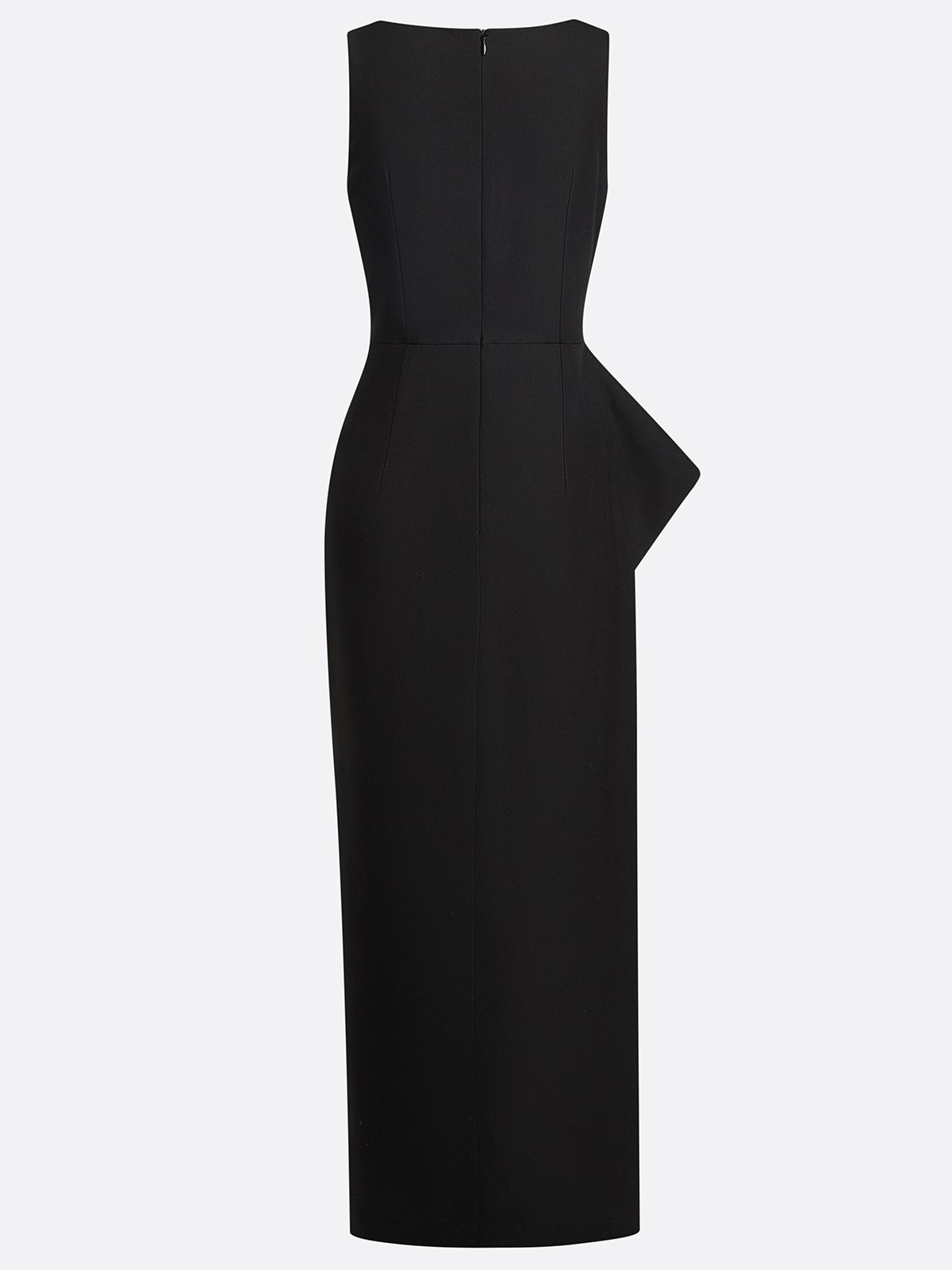 Black Glitter Sequin Split Joint Classic Crew Neck Sleeveless Sheath Maxi Dress