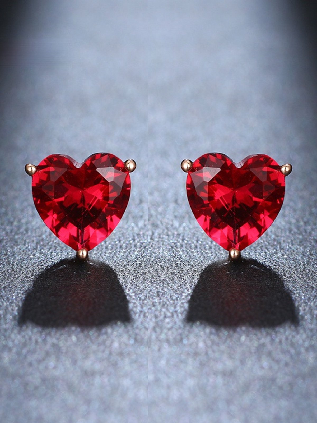 Love Zircon Crystal Earrings