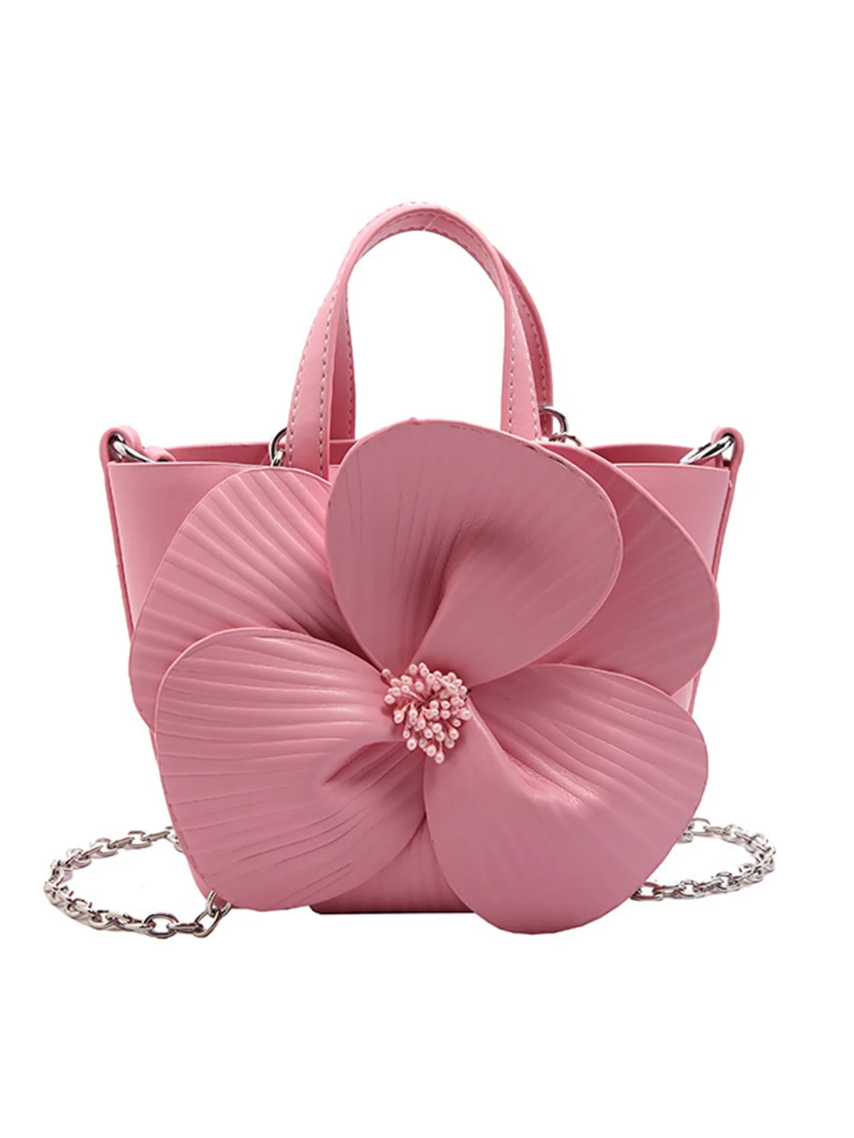 Elegant Flower Party Prom Bucket Handbag