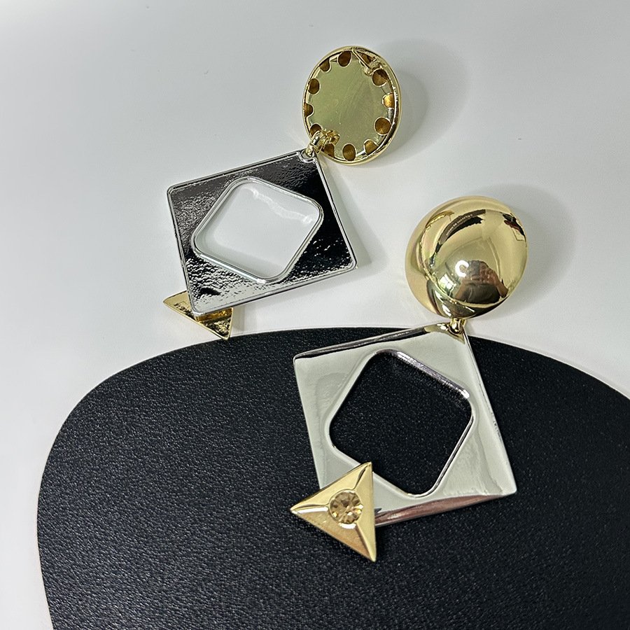 Urban Geometric Metal Earrings