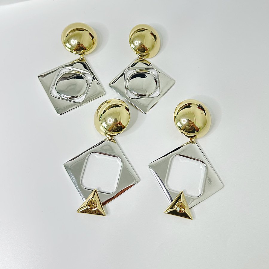 Urban Geometric Metal Earrings