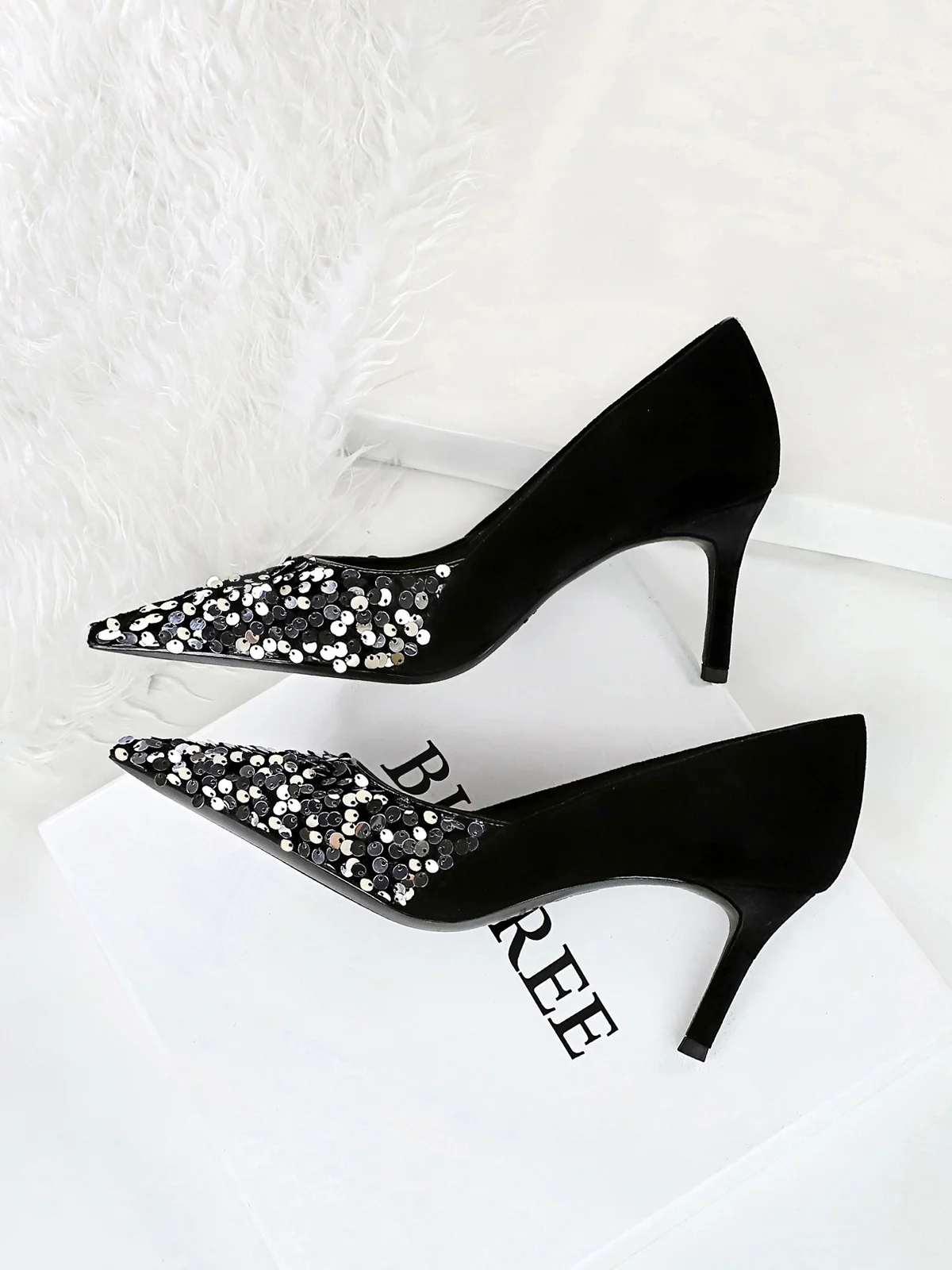 Sparkling Sequins Party Stiletto Heel Pumps