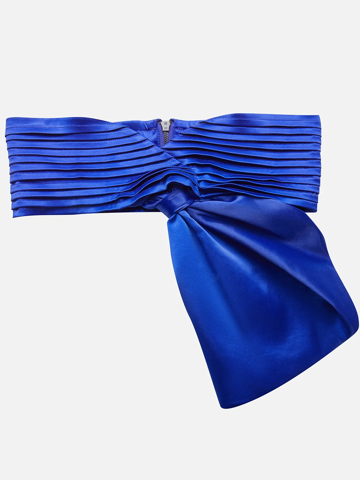 Blue Cap Sleeve Bow Maxi Wrap Dress