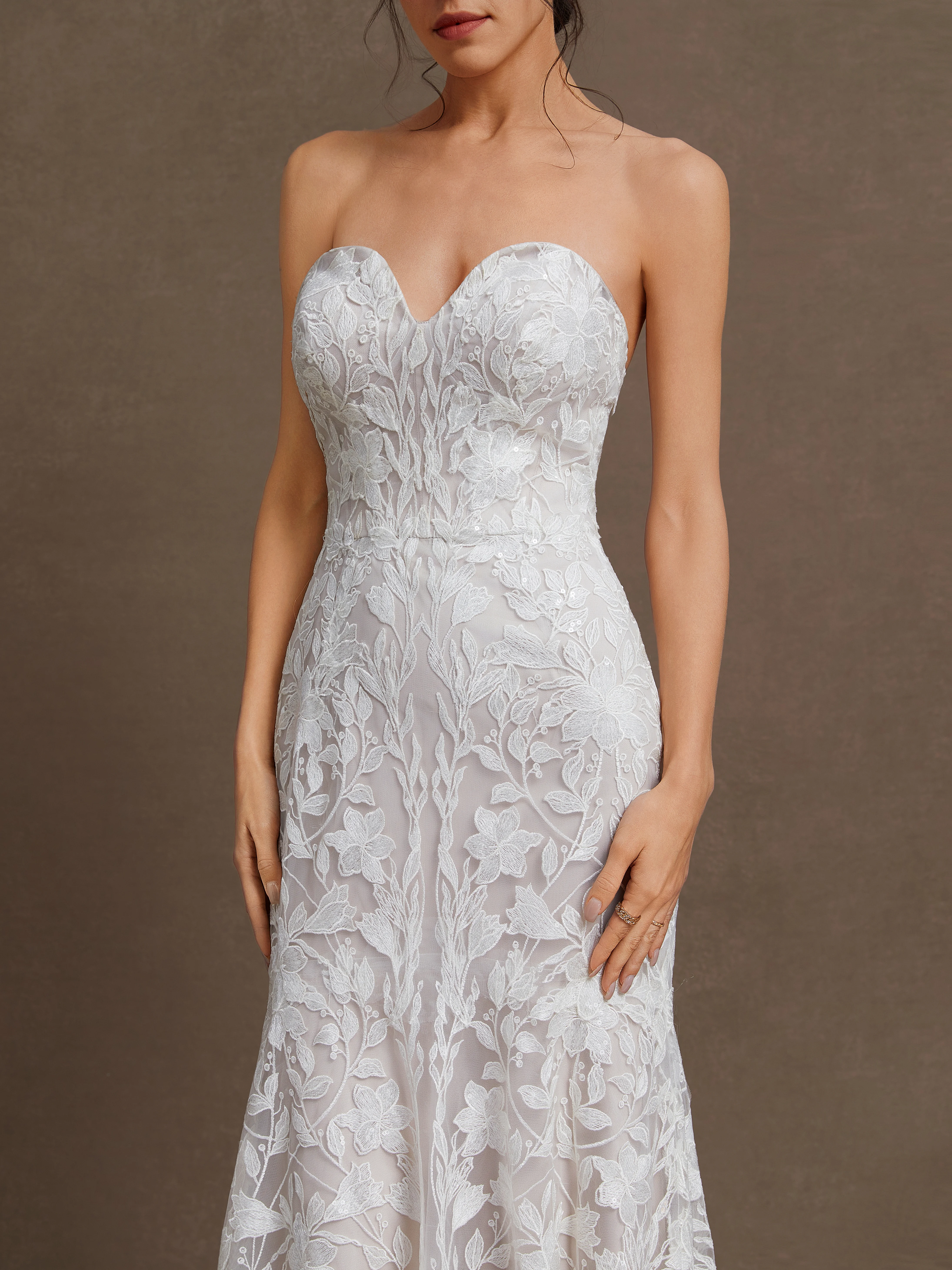 White Ruched Wedding Dress Spaghetti Sleeveless A-Line Gown