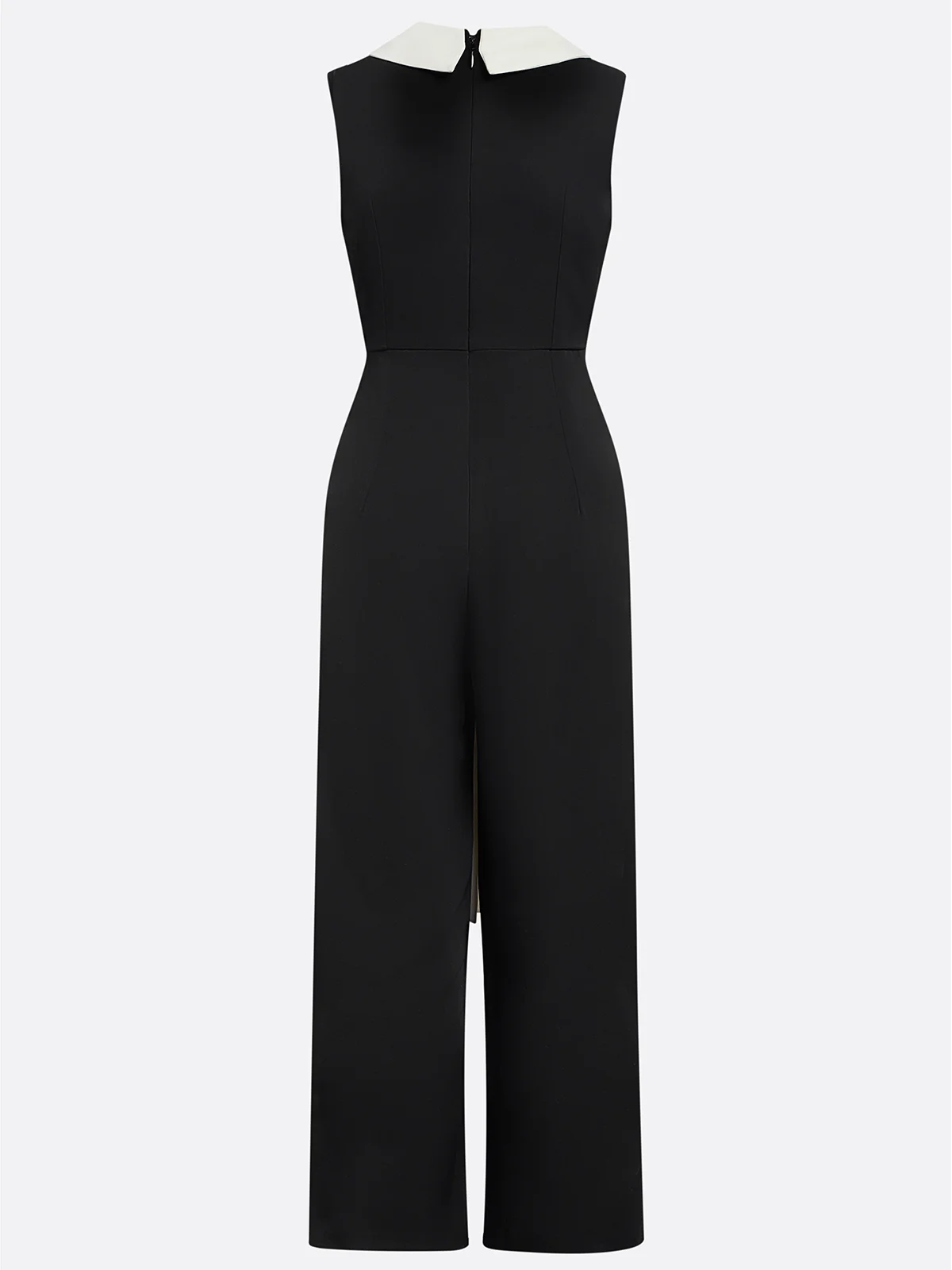 Black Regular Fit V Neck Urban Jumpsuit 