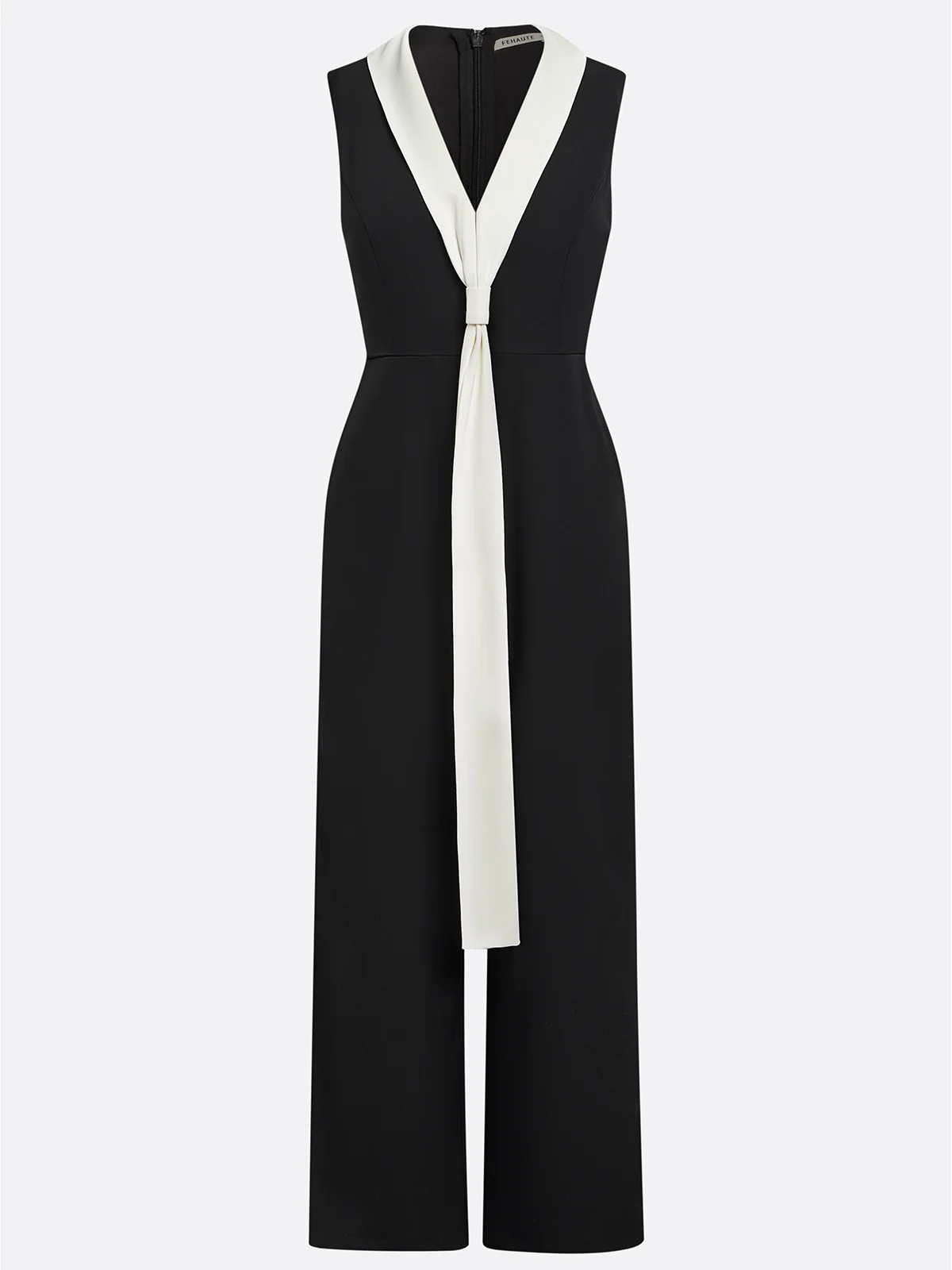 Black Regular Fit V Neck Urban Jumpsuit 