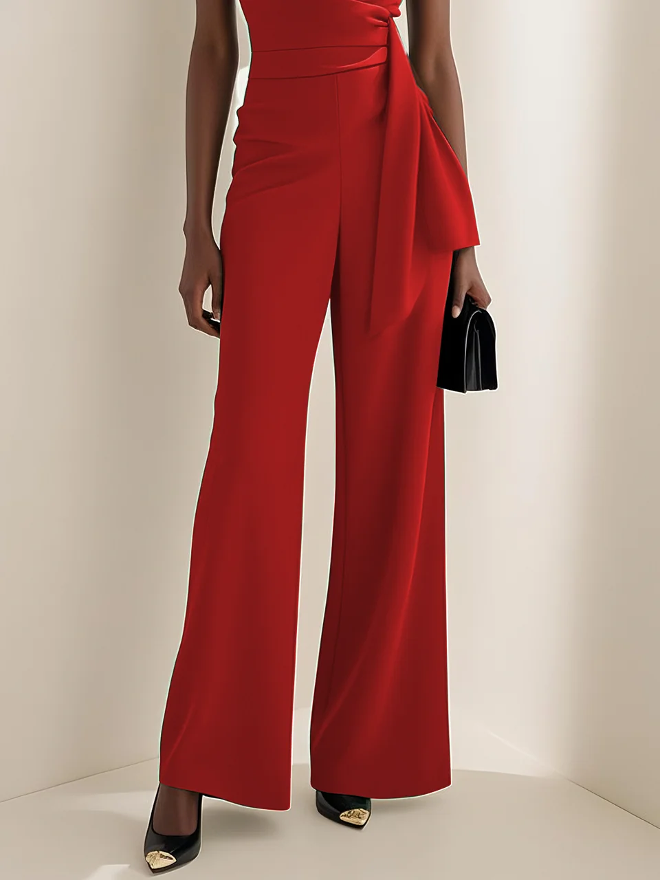 Green Regular Fit Ruched Urban Jumpsuit