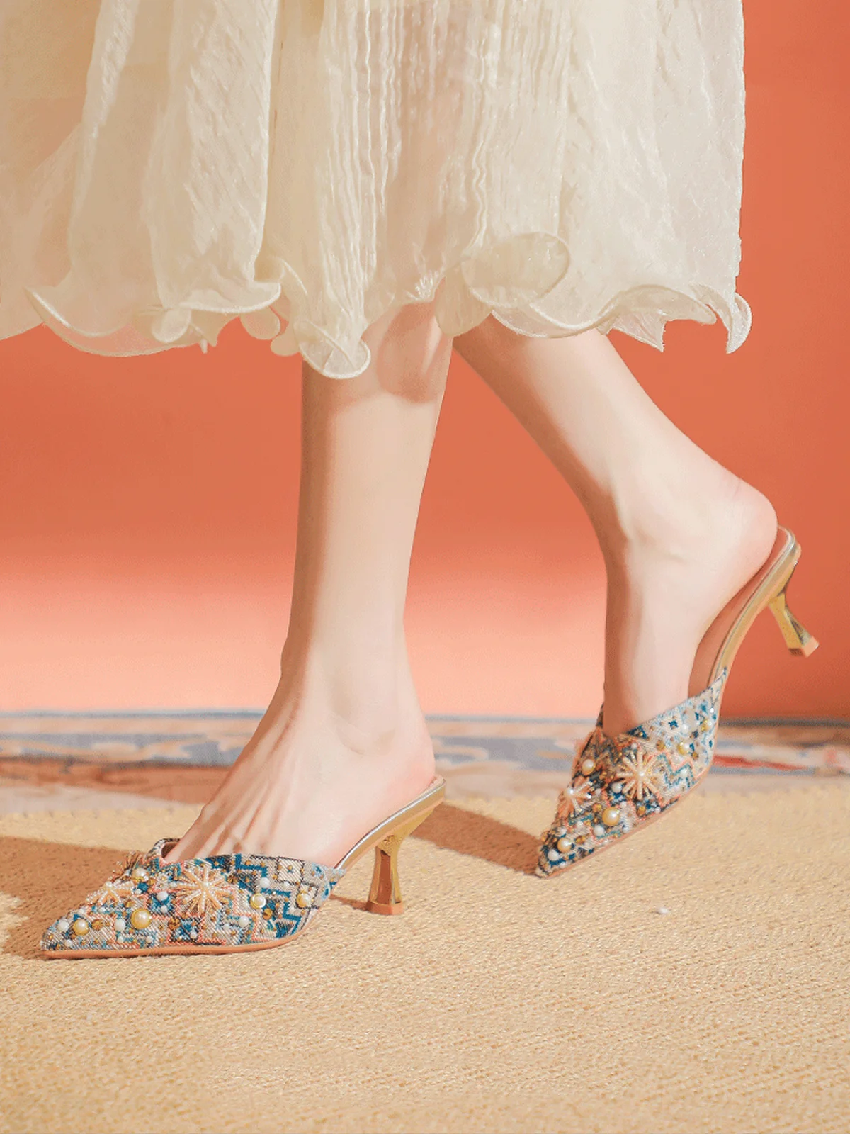 Ethnic Elegant Wedge Sandal