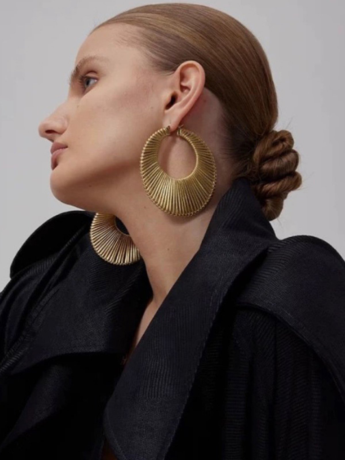 Round Style Statement Earrings