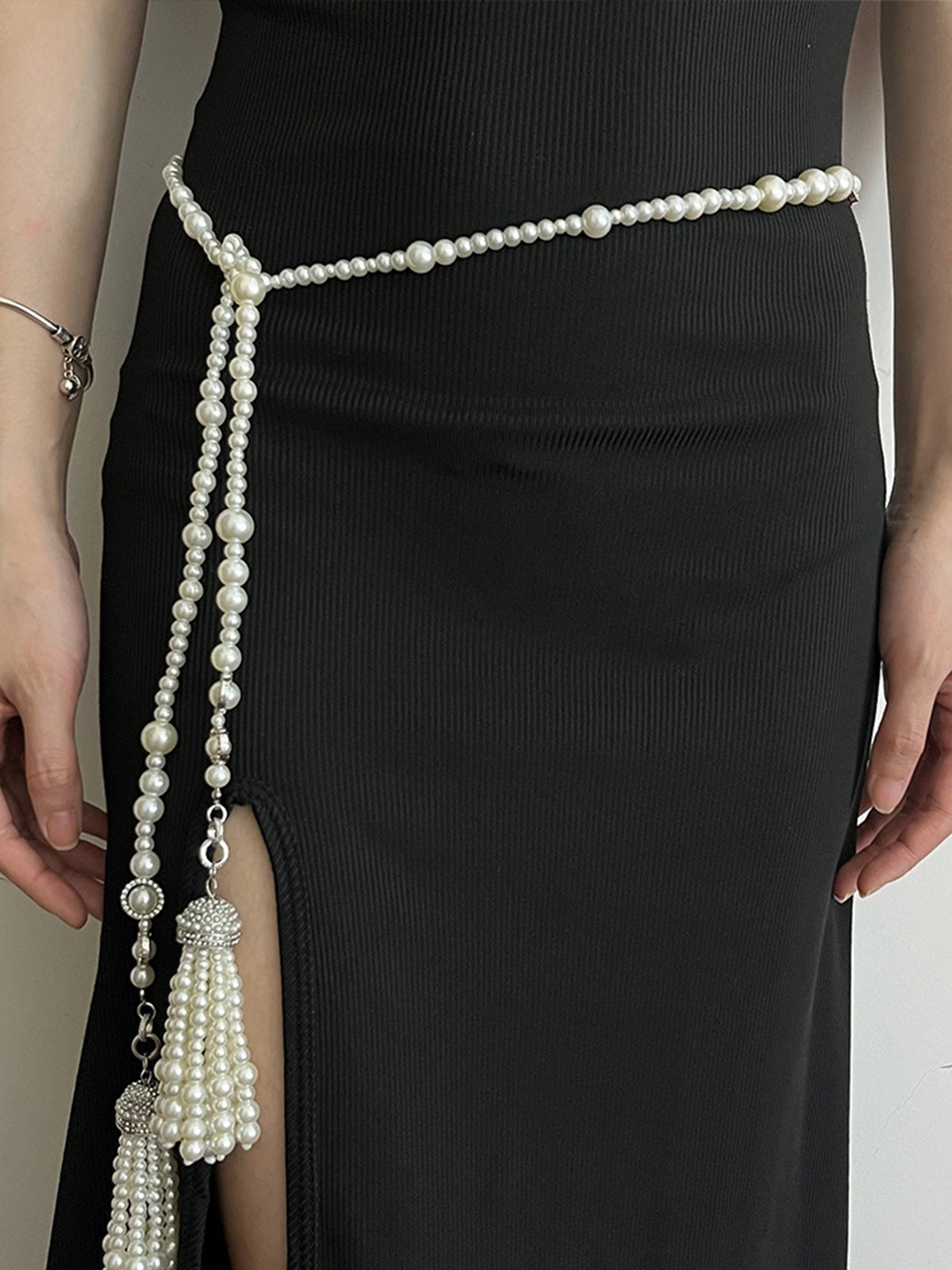 Elegant Plain Pearl Waist Chain
