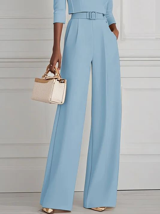Women White Off The Shoulder Half Sleeve Dressy Jumpsuit