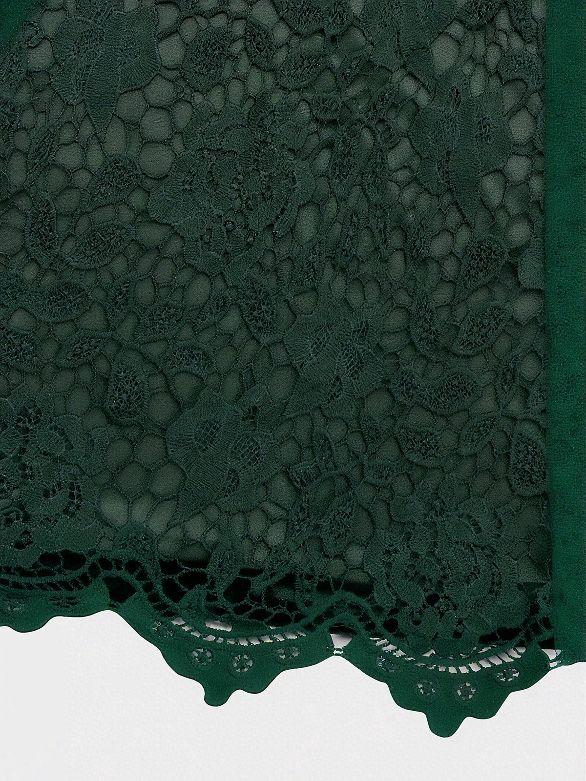 Green Lace Bow Sleeveless Mermaid Maxi Velvet Dress