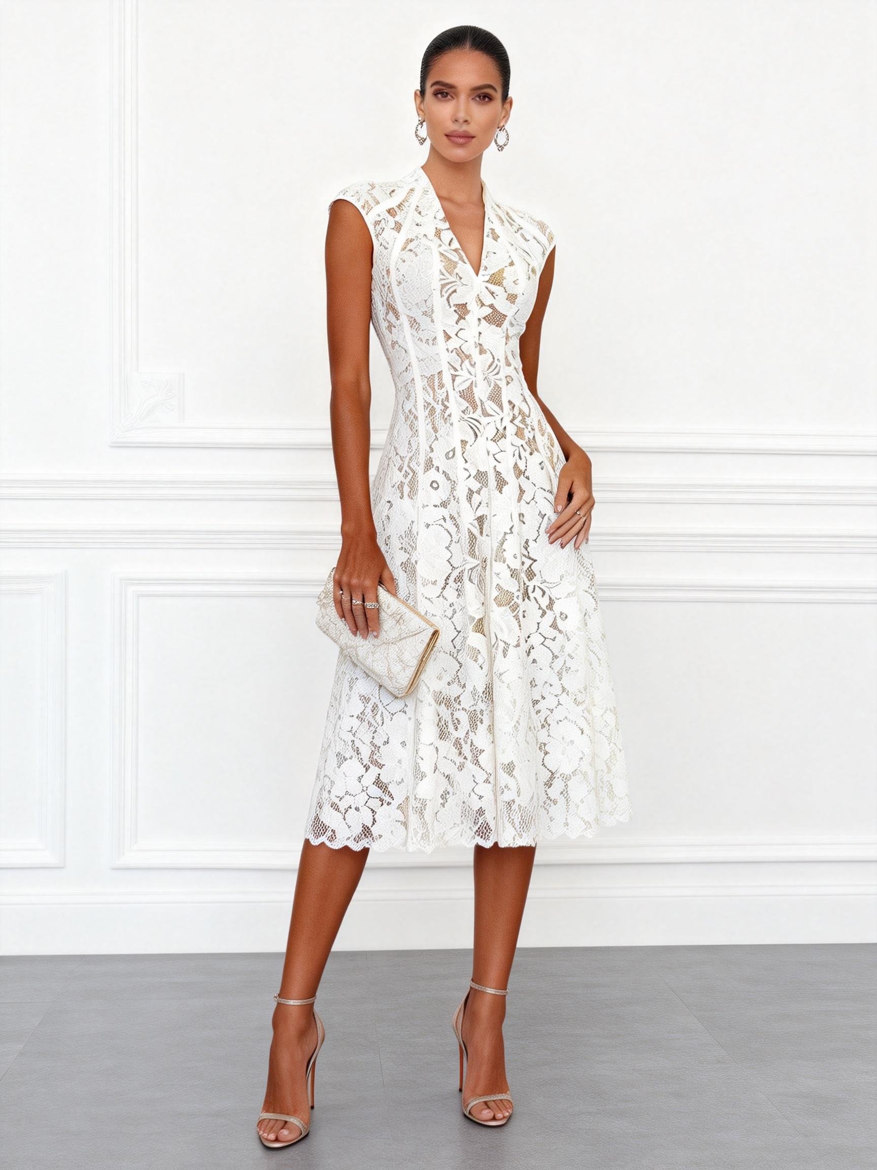 plus size corset dresses Lace-Up Maxi Dress variation:Slide Size:44 Extra Long (6.4