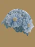 Elegant Imitation Pearls Applique Knitted Hat