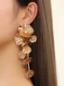 Floral All Season Urban Daily Dangle Polyester Earrings for Women