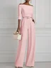 White Off The Shoulder Urban Jumpsuit