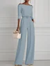 White Off The Shoulder Urban Jumpsuit