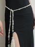 Elegant Plain Pearl Waist Chain